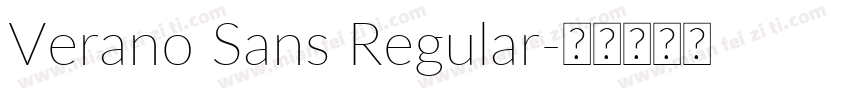 Verano Sans Regular字体转换